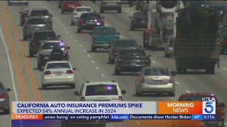 Auto insurance rates are soaring in California [upl. by Yanrahc]