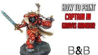 How to paint a Primaris Captain in Gravis Armour [upl. by Tasiana662]