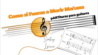 Como si Fueras a Morir Mañana de LeivaCanalOficial guitar tab por partiturasparaguitarra [upl. by Antonius726]