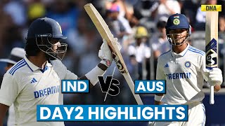 Ind Vs Aus Highlights Day 2 Jaiswal Rahul Deflate Aus Ind Lead By 218 Runs  India vs Australia [upl. by Redd]