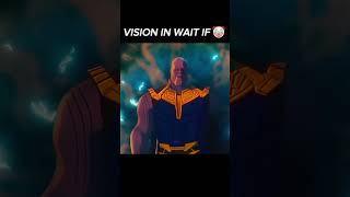 Vision in infinity war killed by Thanos vs Vision in Wait if marvel thanos vision mcu avengers [upl. by Ecissej]