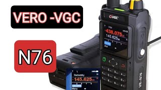 VERO N76 WALKIE TALKIE  HT App gps aprs dual band Internet [upl. by Egwan]