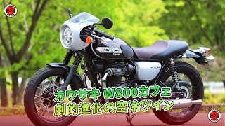 カワサキ W800カフェ 劇的進化の空冷ツイン  バイクの情報 [upl. by Herbie]