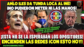 AMLO ¡LES DIO TUNDA LOCA AL INE Y AL PRIAN ¡NO METIERON NI LAS MANOS ¡QUEDARON EN LA LONA CON ESTO [upl. by Oiredised]