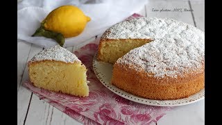 Torta al limone ai 12 cucchiai Ricetta senza glutine e lattosio [upl. by Zetram]