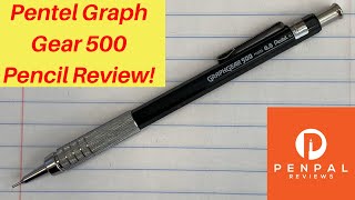 Pentel Graph Gear 500 Mechanical Pencil Review [upl. by Bortz]