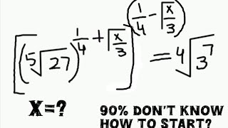 Radical exponential olympaid math problem maths [upl. by Eirffej]