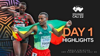 Day 1 Highlights  World Athletics U20 Championships Cali 2022 [upl. by Malvin]