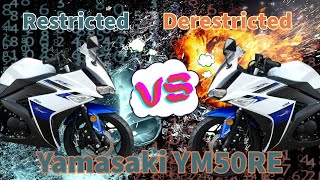 Restricted Vs DeRestricted Yamasaki YM50RE [upl. by Ailemor]