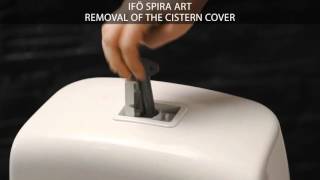 Ifö Spira Art  Removal of the cistern cover [upl. by Seyler]