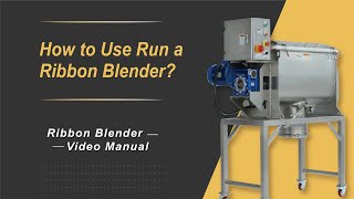 How to Use a Ribbon Blender [upl. by Pelagia]