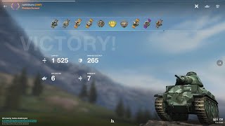 D2 💨 French Tier III Heavy  1525 dmg  6 frags 🏆ACE MASTERY BADGE💪😎 red930turbo NHP wotblitz [upl. by Ikram]