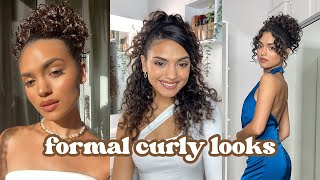 Curly hairstyles for formal occasions Tutorials [upl. by Gertie]