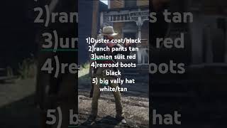 🐀 outfit RDR2 NO MODS goalto500subs rdr2 fyp shorts gaming rockstargames arthurmorgan [upl. by Nwahs]