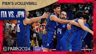 Italy pulls of a COMEBACK FOR THE AGES against Japan to advance to volleyball SFs  Paris Olympics [upl. by Ahtrim270]