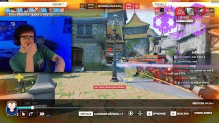 👨‍💻 quotHACKERquot APARECE EN RANKEDS DE RANGO ORO 📡  Overwatch 2 [upl. by Rebmetpes]