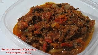 HOW TO Make SMOKED HERRING amp Tomatoes  TRINIDAD home cooking CARIBBEAN [upl. by Adnohr67]