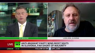 Slavoj Žižek on the rise of populist right in Slovenia  Interview with RT Jun 2018 [upl. by Ainevul]