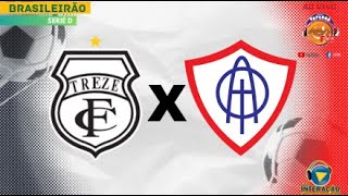 AO VIVO TREZE X ITABAIANA CAMPEONATO BRASILEIRO SERIE D  01092024 [upl. by Artined]