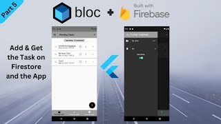 Add amp Get the Task on Firestore and the App  Part 5 [upl. by Ariait]