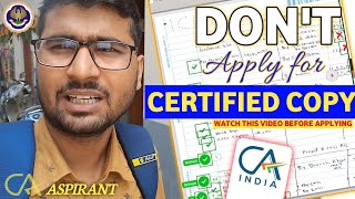 Dont apply for Certified Copy CA inter Student  May be you Fail 😭😭 [upl. by Glennis]