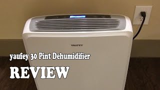 yaufey 30 Pint Dehumidifier 2020 Review [upl. by Chiou339]