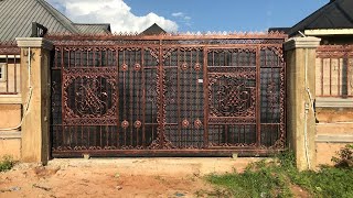 Price Of Rolling Gates Fence Rails Entrance Doors Exit Doors In Benin City Edo State Nigeria [upl. by Ko]