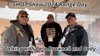 SHOT Show 2024 Range Day talking with Pete Brownell shf hankstrange shotshow2024 brownells [upl. by Fugazy285]