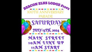 Beacon Elks Anniversary Parade 7 13 24 [upl. by Kroo]