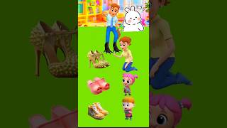 বাবা পেত্নীর জুতো পড়ায়🤣 funny 3d cartoon [upl. by Lebezej418]