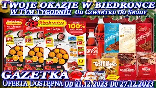 Biedronka Nowa Gazetka Promocyjna Od czwartku 21122023 W Tym Tygodniu Twoje Okazje w Biedronce [upl. by Notniv]