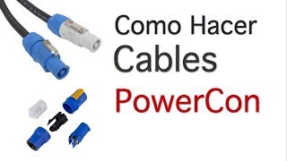 Como hacer Cables Powercon Para tus parlantes line array [upl. by Htebiram]