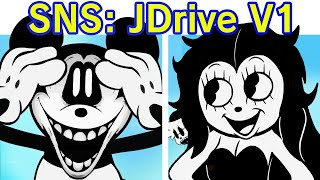 Friday Night Funkin VS Mickey Mouse  Sunday Night  SNS JDrive V1 FNF ModSNS RetakeCreepypasta [upl. by Carlye]