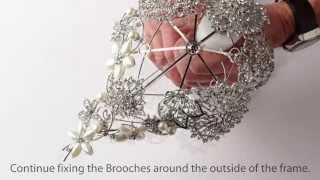 How To Use Our Tear Drop Shaped Brooch Bouquet Kit [upl. by Naitsirt893]