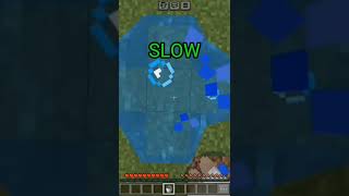 WATER MLG IN fastslowreverse and minecraft shorts [upl. by Beret]