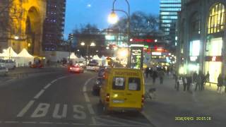 Busfahrt  Linie M29 Halensee Kurfürstendamm Spreewaldplatz 01042016 [upl. by Llerrat]