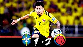 Colombia vs Brazil 21 Hіghlіghts amp All Goals 2023 Luis Diaz 2 Goals [upl. by Birdella]