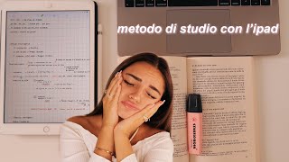 il mio METODO di STUDIO con IPAD  federica [upl. by Vonni]