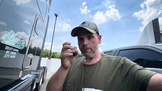 Quick and simple PACCAR MX13 AC highlow pressure sensor replacement on 2020 Peterbilt 579 [upl. by Ahsiled]