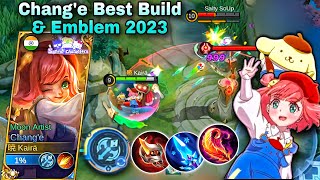 CHANGE BEST BUILD amp EMBLEM 2023🌸REVAMP SANRIO SKIN GAMEPLAY💖Moon Artist🎨🖌️ [upl. by Airetas]