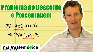 Questão 13 Problema de Desconto e Porcentagem [upl. by Il]