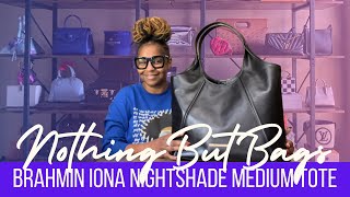 Unboxing the Brahmin Iona Nightshade Medium Tote brahminbag [upl. by Hanus285]