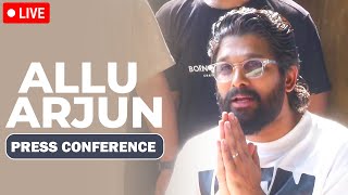 LIVE Allu Arjuns Press Conference after release from Central Prison Chanchalguda  Pushpa 2 [upl. by Ayamat312]