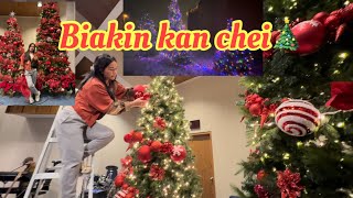 2023 Christmas Biakin chei kan tan derTar sen var ang aw 🎄mizo vlogs christmas christmastree [upl. by Assilram794]