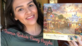 My Thomas Kinkade Disney Puzzle Collection  Vlogmas 2018 [upl. by Kiel]