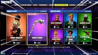 BOUTIQUE FORTNITE DU 18 DÉCEMBRE 2018 NOËL  FORTNITE ITEM SHOP DECEMBER 18 2018 CHRISTMAS [upl. by Hsirk754]