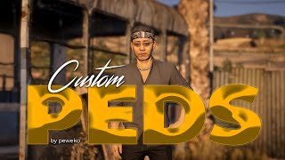 CUSTOM PEDS GTA 5 FIVEM BY PEWE STUDIOS [upl. by Herzig]