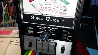 Sencore TF30 Super Cricket transistorFET tester demonstration video [upl. by Ahsinahs]