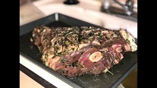 SMOKED LEG OF LAMB  Cooking with Ace [upl. by Warde]