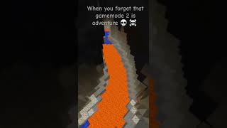 I forgot that gamemode 2 was spectator minecraft games memes minecraftmemes [upl. by Niwle709]